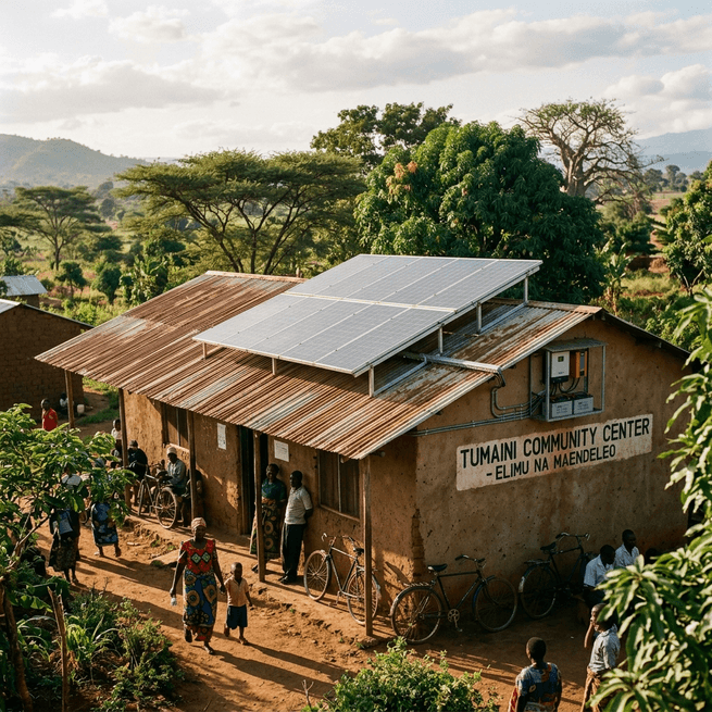 Solar powered clean energy installation for sustainable agriculture in Tanzania - Initiative Beyond Limits (IBL) NGO Project